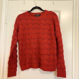 Forever 21 Pointelle Sweater Medium weight SMALL